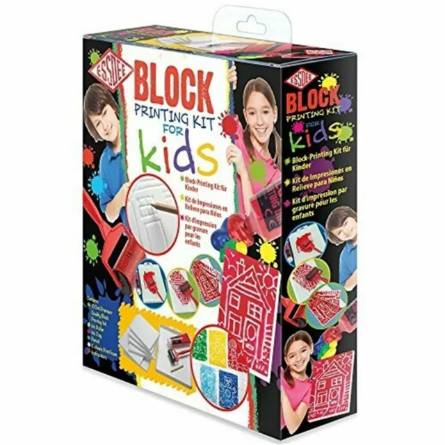 Essdee P6k4k Block Printing Kit For Kids - Piece Set Gift Starter 11 Craft 10