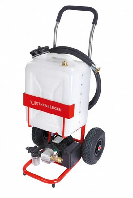 Stazione Di Riempimento Per Impianti Solari - Serbatoio 36L Con Pompa | Ruote Per Scale - Foto 10