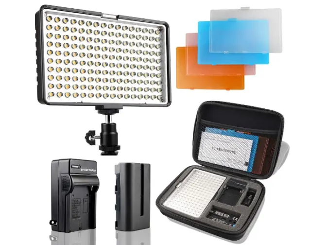 Luz led para fotografía video cámara 160 LED potente de cámaras réflex digitales con estufa