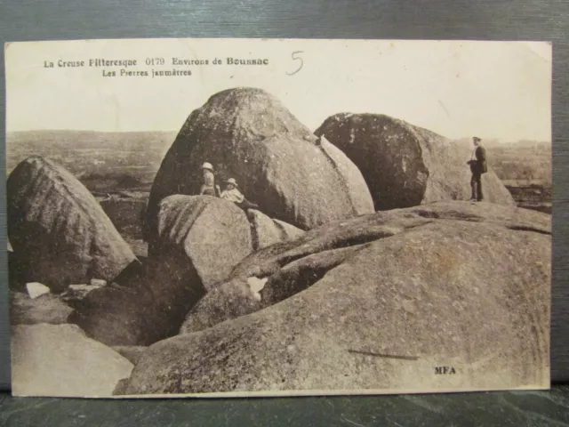 cpa 23 environs de boussac les pierres jaumatres animee