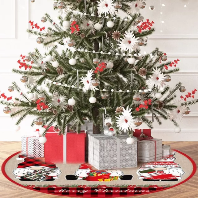 Jupe arbre de Noël blanc neige idéale pour cacher les brins disgracieux 90 cm