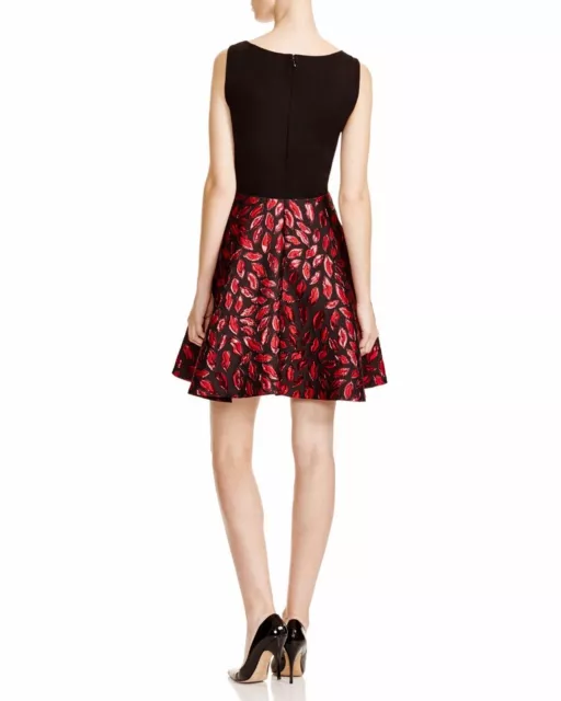 NWT Diane Von Furstenberg DVF Minnie Printed Fit And Flare Dress, sz 8,MSRP $598 2