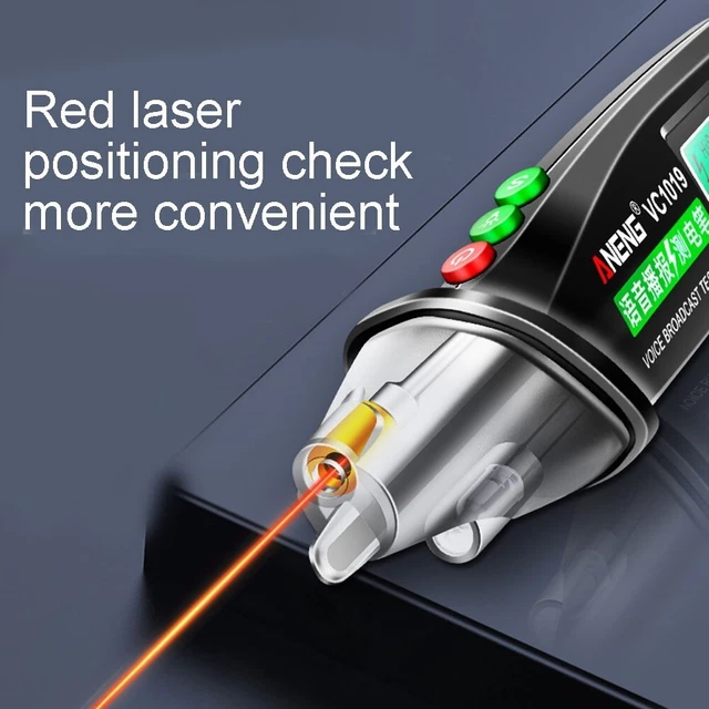 Illuminazione torcia, testina di rilevamento NCV trasparente, penna per test voc