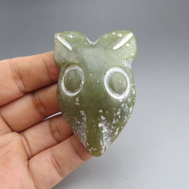 Chinese ,jade,Hongshan culture,manual sculpture,jade,Animal heads,pendant L609