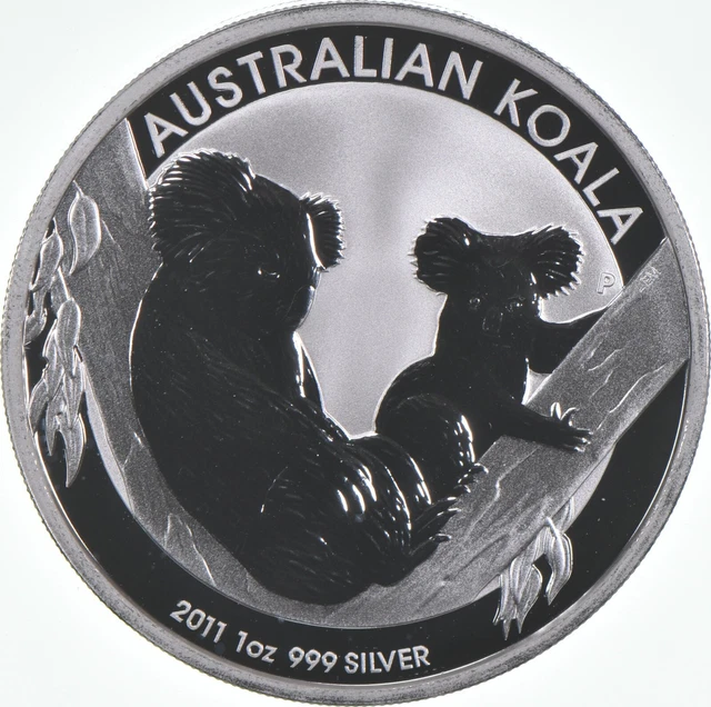 Better Date 2011 Australia 1 Dollar 1 Oz. Silver Koala World Coin- Silver *615