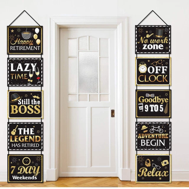 Retirement Party Decorations Happy Retirement Banner The Legend Has Retired Y...