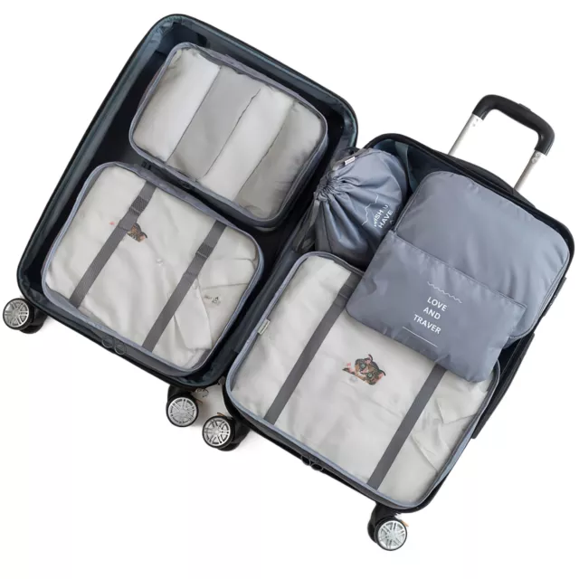Stay Organized and Stress-Free with Our 6-Piece Travel Packing Organizers Set