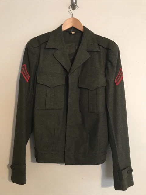WW2 USMC Cut Down Coat Mint Named To A D. W. Reetz
