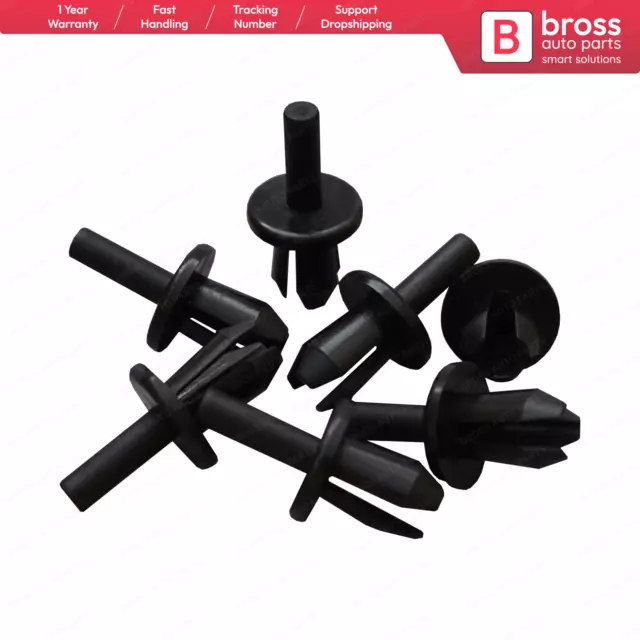 Bross BCF5059 10 piezas. Abrazaderas de remache de montaje expansible para Opel