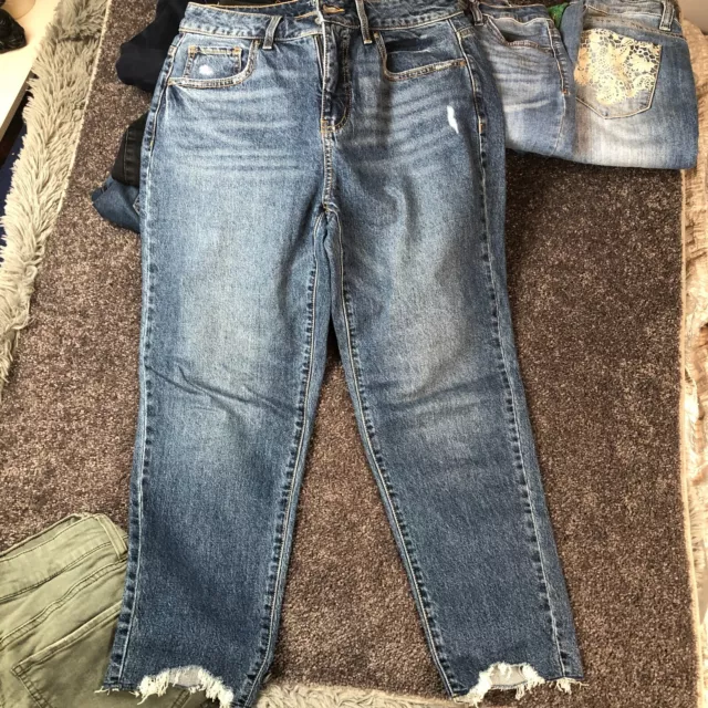 Women's Jeans Lot 22 Pairs of Pants Size Medium 6-8, Juniors 9 Various Brands 2