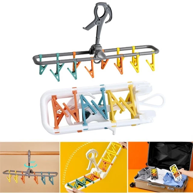 Coupe-vent Sous-vêtements Chaussettes Clip Cintre de manteau de voyage