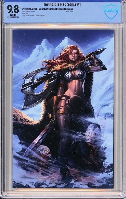 Invincible Red Sonja #1 - Unknown Comics Segovia Virgin Exclusive - CBCS 9.8!
