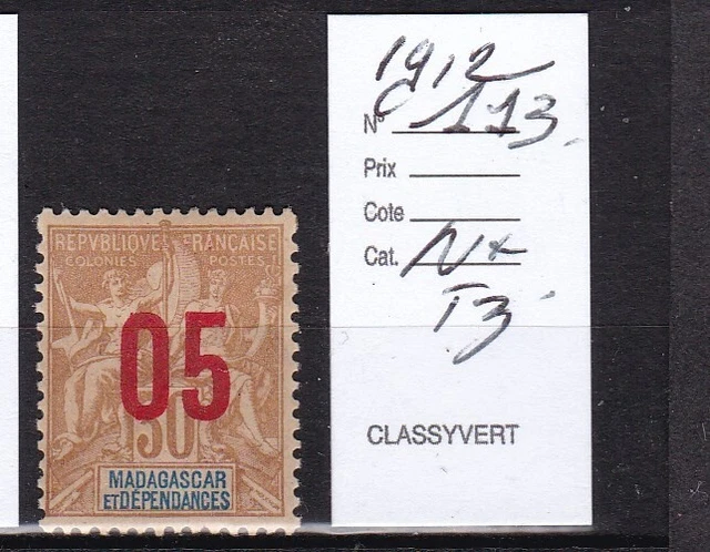STAMP / TIMBRE Colonies Francaises / Madagascar N° 164 ** EUR 1,00