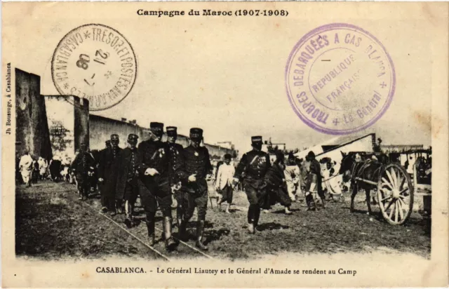 CPA AK Casablanca General Lyautey, General d'Amade MOROC (1318476)