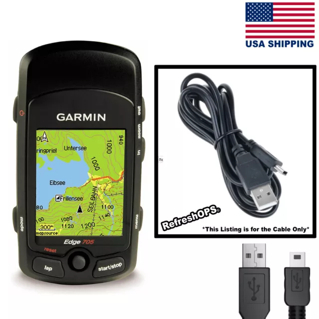 Garmin Edge 705 GPS Enabled Bike Computer USB Cable Transfer Charger Replacement