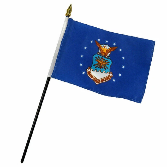 1 Dz U.S. Air Force 4"x6" Flag Desk Table Stick