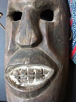 Old Tibetan / Nepalese Carved Wooden Mask (b) …beautiful age & patina 2