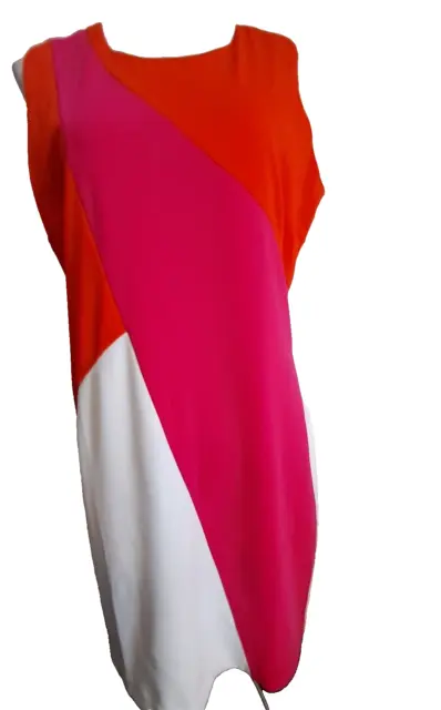 Alexia Admor color blocking sheath dress sleeveless lined NWT size 12