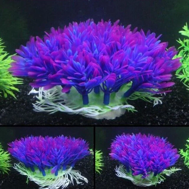 New Artificial Plastic Water Grass Plants For Fish Tank Aquarium Ornament E