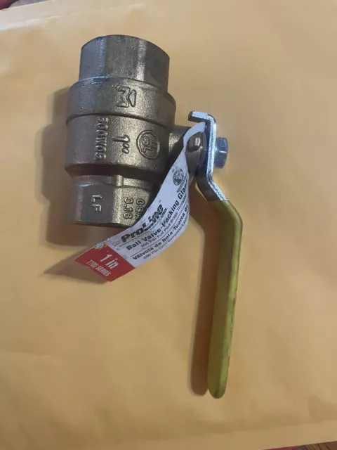 1 In. FIP Brass Full Port Ball Valve 107-825NL  107-825NL 1" FIP 032888118751