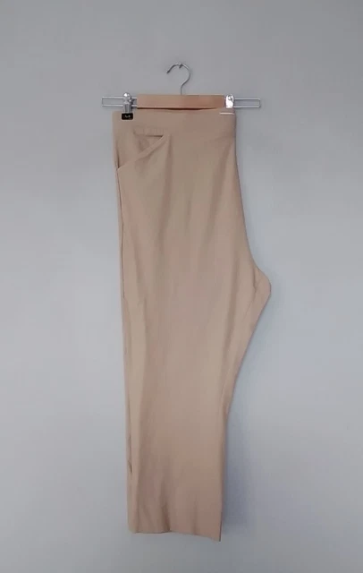IDEAL WORLD EMELIA Superstretch Bengaline Crop Trousers In Camel