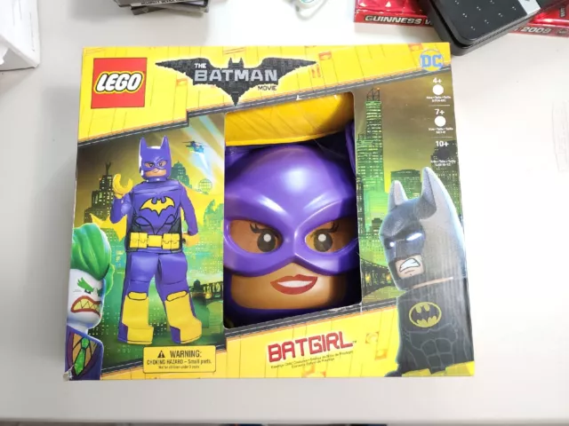 DC Batman Movie Lego Batgirl Halloween Girls Pants Cape Mask Hands L 10-12