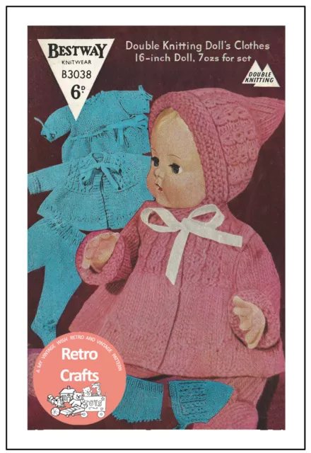 16 inch Baby Doll Clothes Knitting Pattern - Copy