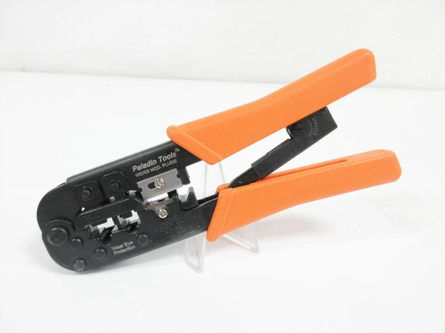 Paladin Tools We/Ss Mod. Plugs 8P 6P Hand Tool Crimper