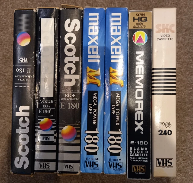 7 RANDOM USED VHS Tapes For Viewing Or To Record Over. 9.00 PicClick