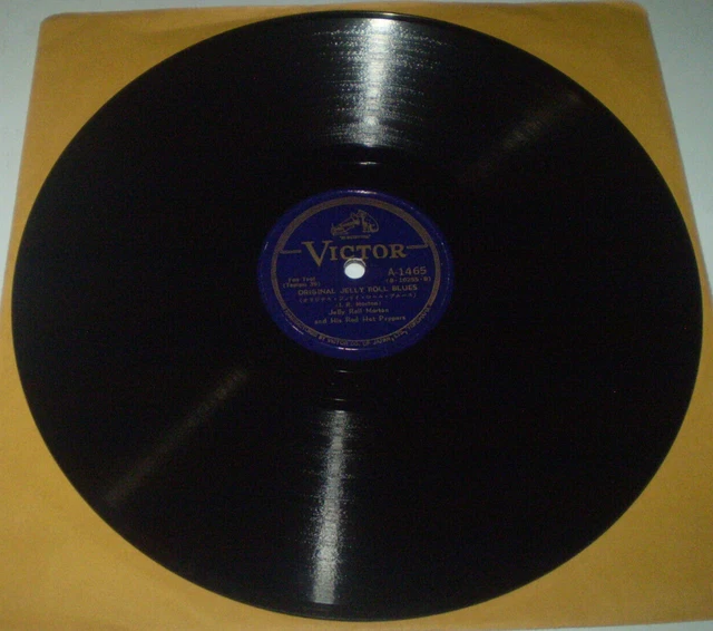 Jelly Roll Morton Japan Victor A-1465 Doctor Jazz Orig JR Blues E+ w/ Sleeve