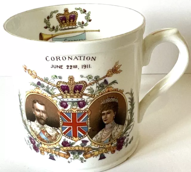 Shelly late Foley King George V Coronation mug 1911