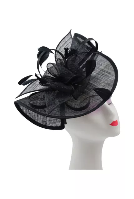 Fascinator For Women's Large Headband Clip Hat Weddings Ladies Day Races Ascot 3