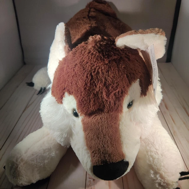 NWT BASS PRO Shop Large Wolf 25" Plush Stuffed Animal £19.36 - PicClick UK