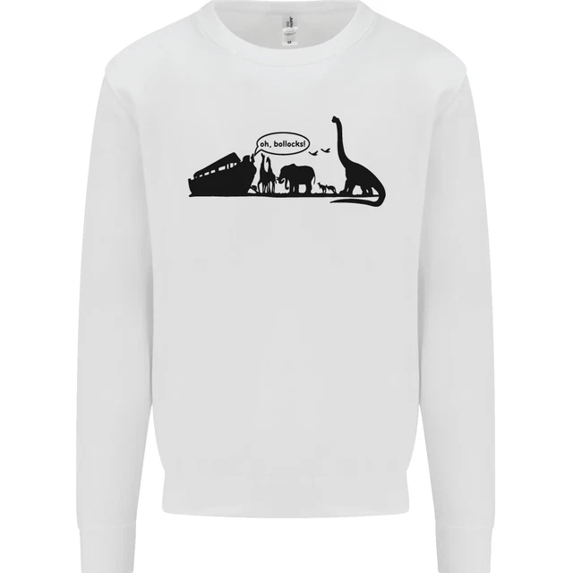 Noahs Ark Dinosaurs T-Rex Atheist Atheism Kids Sweatshirt Jumper