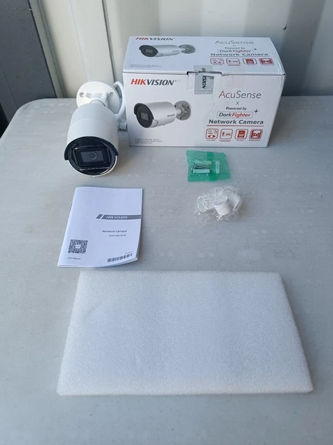 Hikvision AcuSense 8 MP IR Fixed Bullet Network Camera DS-2CD2086G2-I - Caméra