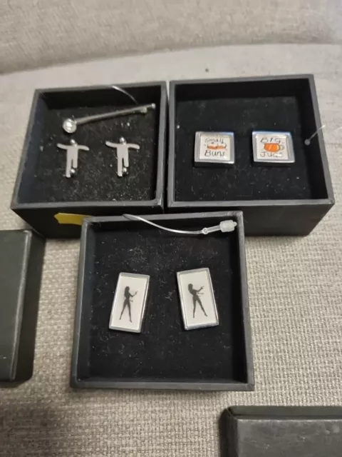 3 Pairs Of mens cufflinks job lot