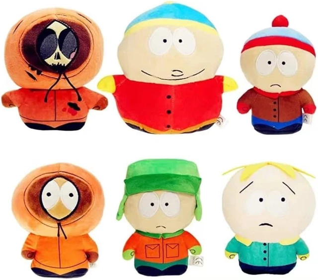 6PCS South North Park Plush Toys 8 Kyle Cartman Kenny Butter Plush Doll Cotton