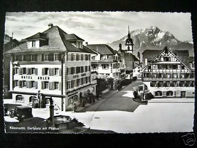 Switzerland~Schweiz~KUSSNACHT~1950's HOTEL ADLER~photo