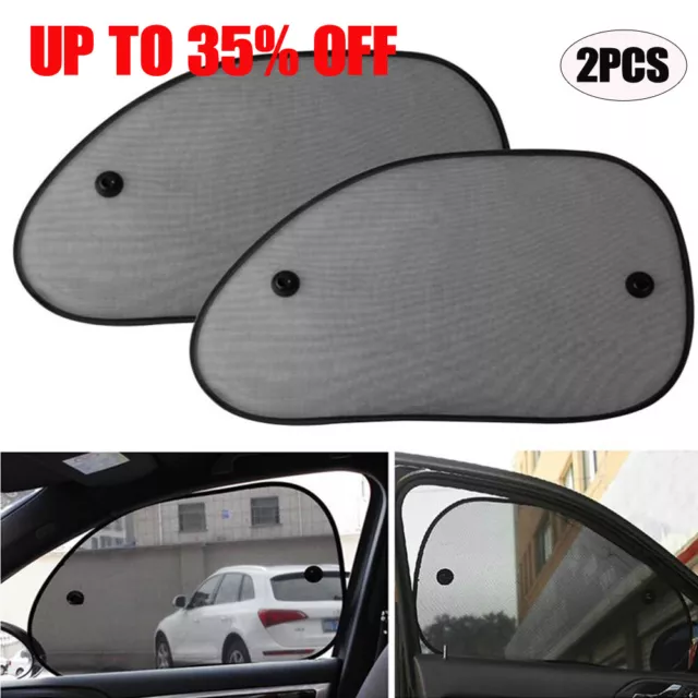 2x Universal Car Sun Mesh Blind Rear Window UV Protector Sun Shade For Baby Kids