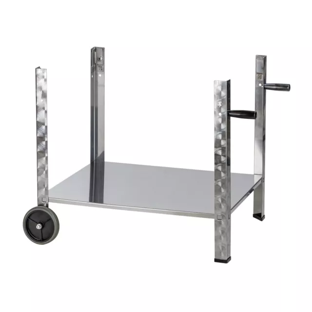 Edelstahl Untergestell Gestell fahrbar mobil für Gasbräter Gasgrill Grill 17545