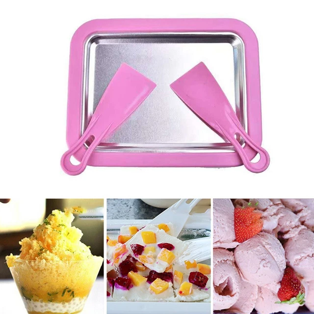 Máquina de helados de manivela manual máquina sartén máquina cuchara sorbete nuevo
