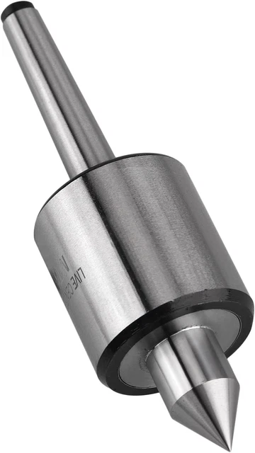 MT1 Live Center Precision Steel Rotary Center Lathe Movable Center Cone Cutter R