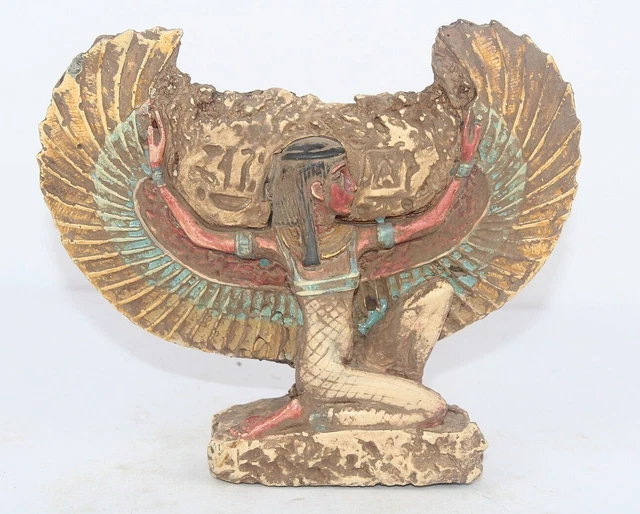 RARO ANTIGUO EGIPCIO ANTIGUO ISIS Alado Antiguo Egipcio Faraónico...