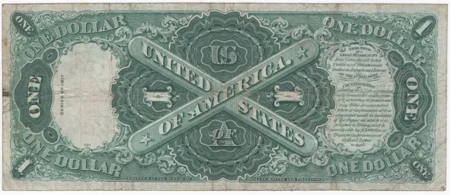 Fr. 37 1917 $1 ONE DOLLAR UNITED STATES NOTE-STAR Elliot Burke 2