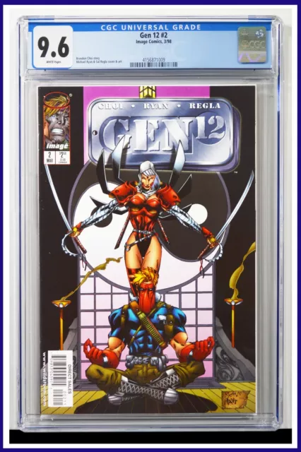 Gen 12 #2 CGC Graded 9.6 Image March 1998 White Pages Comic Book.