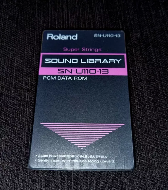 Rare! Carte Pcm Data Rom Roland U-110 U-220 Sn-U110-13 Super Strings