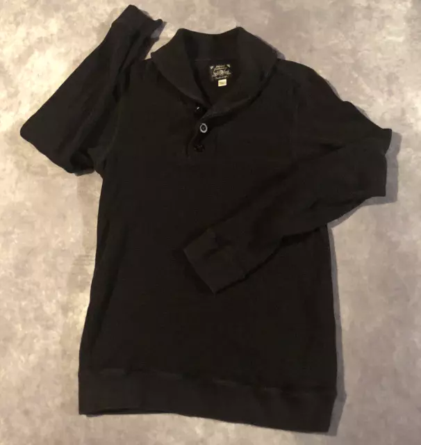 Diesel Sweatshirt Mens Small Black Long Sleeve Cotton Rayon Blend Preppy Casual