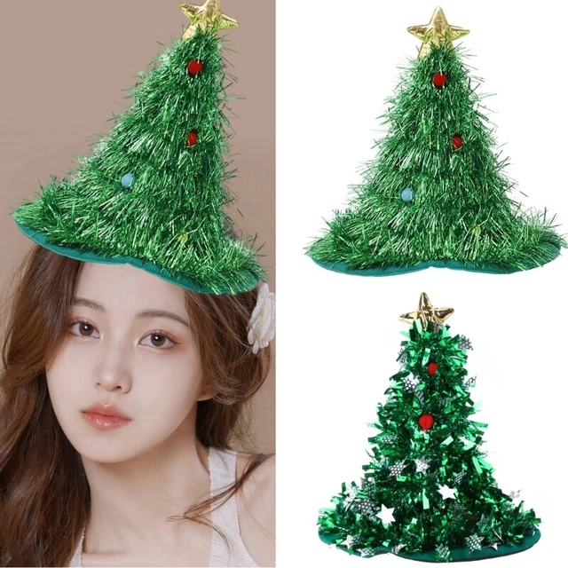 Tinsel Silver Christmas Hat main image 1