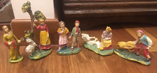 STATUINE PRESEPE PRESEPIO Rovello Porro Serie 10 CM Italy Nativity