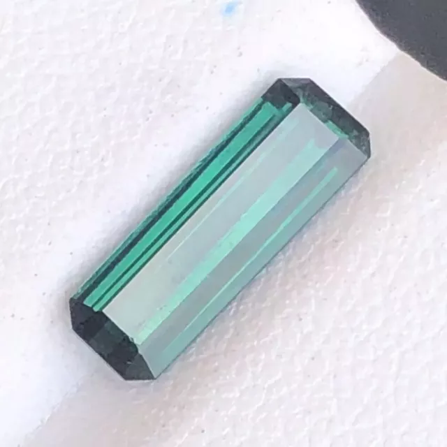 2.80 Carats Natural Faceted Cut Bluish Green Tourmaline Gemstone